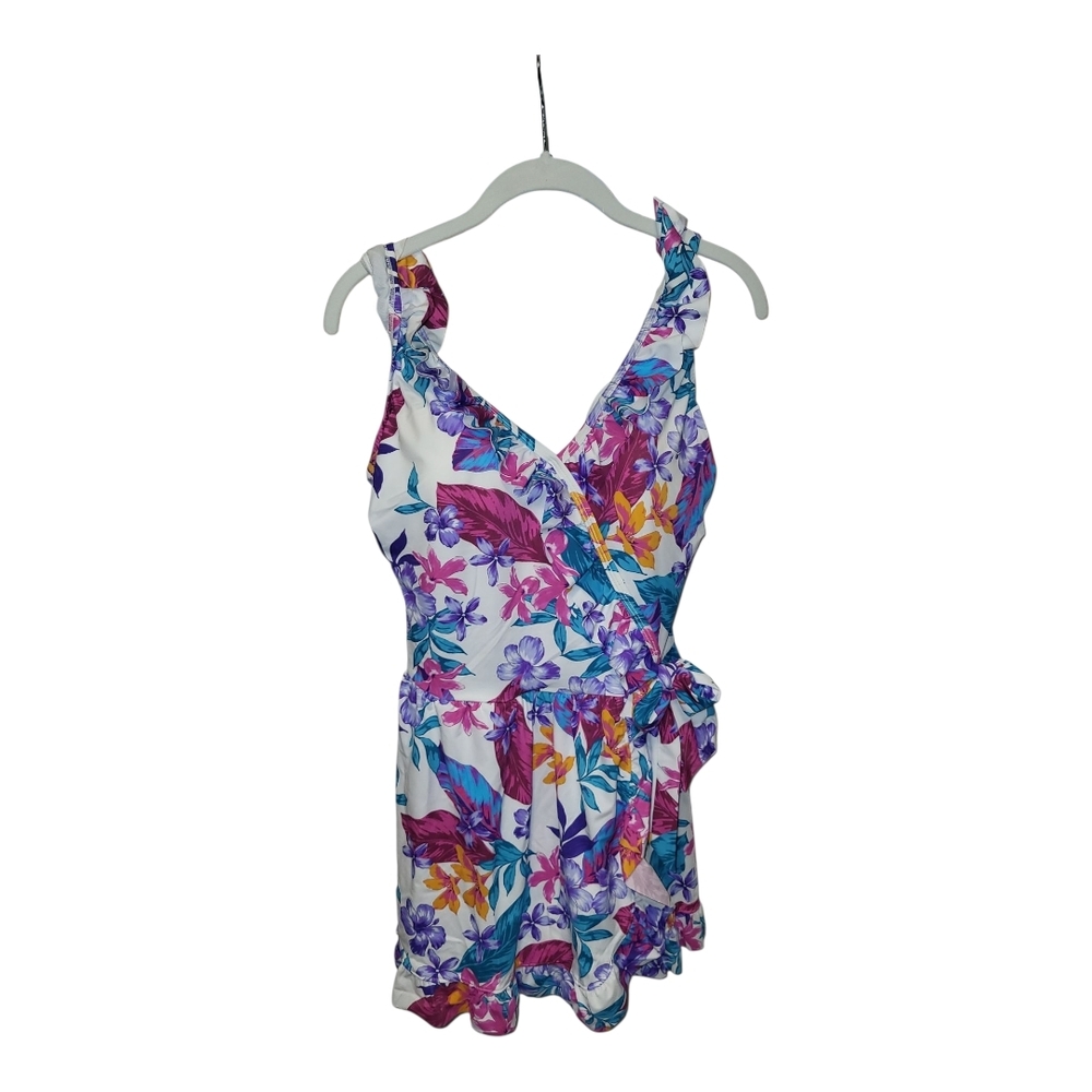Swimsuits For All Floral One Piece Size 18 New Without Tags (J0001)